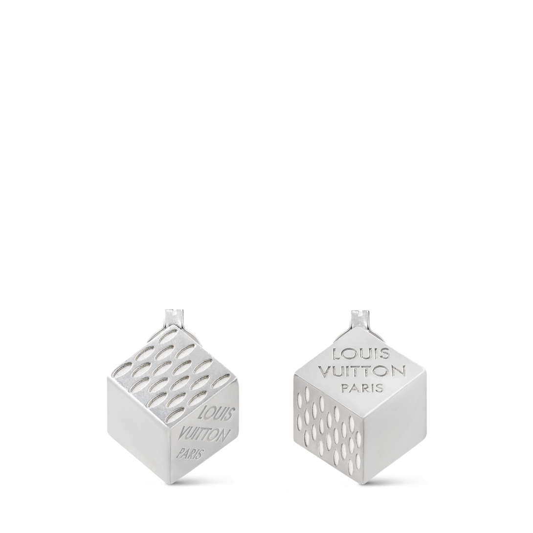 LV Cube Earrings Silver S00 - Women - Fashion Jewelry | LOUIS